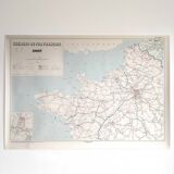 SNCF map in old Brittany