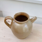 Round stoneware pitcher