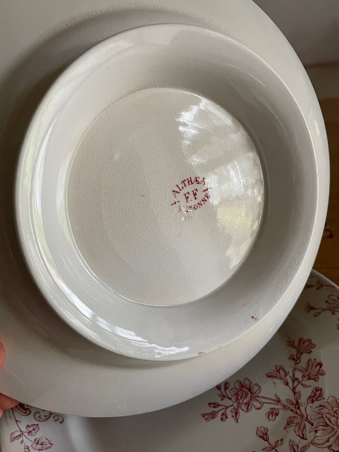 Set of two Terre de fer compote bowls, Althea model