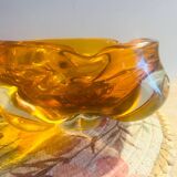Murano ashtray year 60/70 orange
