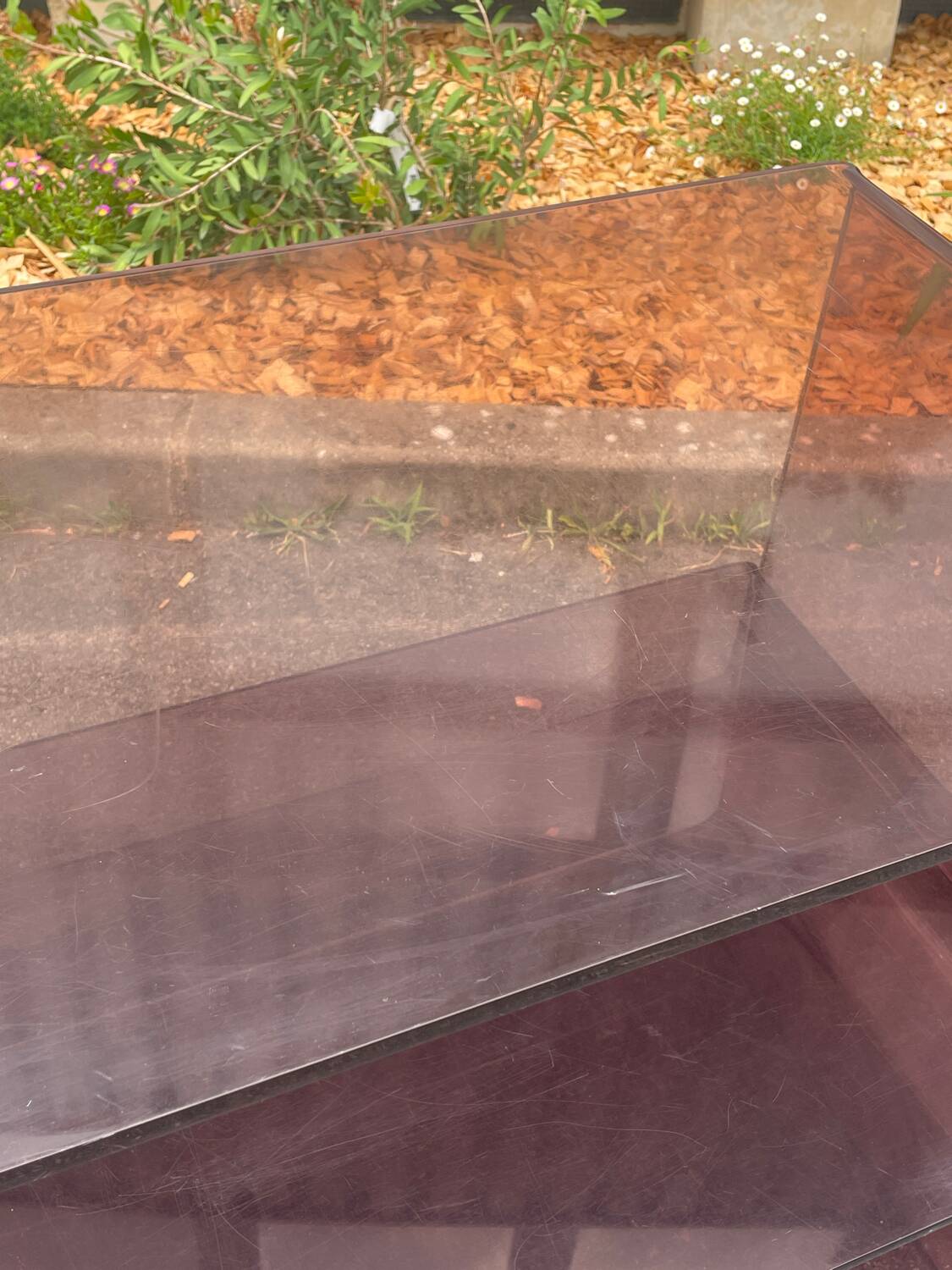 Smoked Plexiglass furniture by Éric Maville