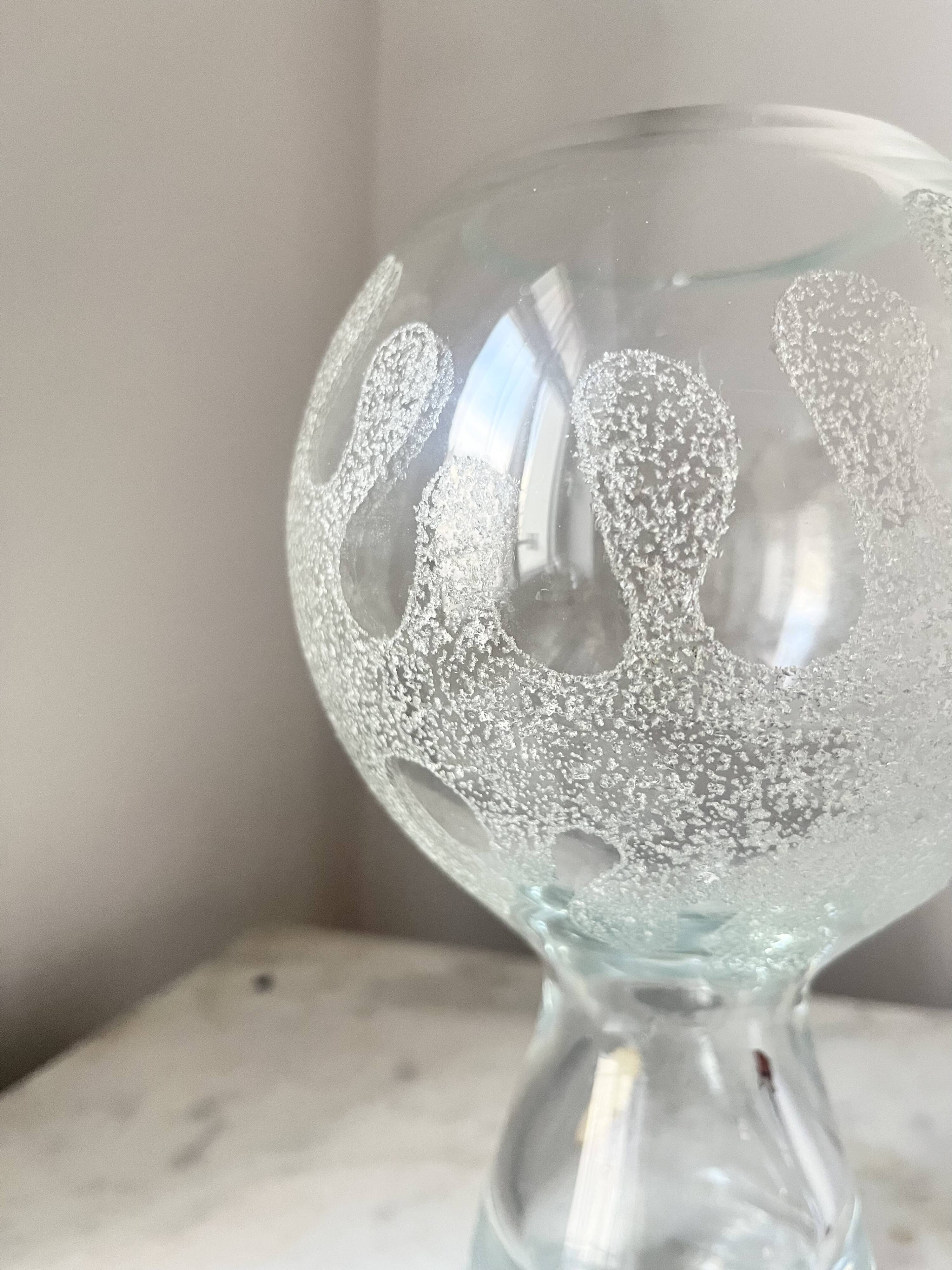 Vintage Art Glass Vase by Marita Voigt for Ilmenau, DDR East Germany