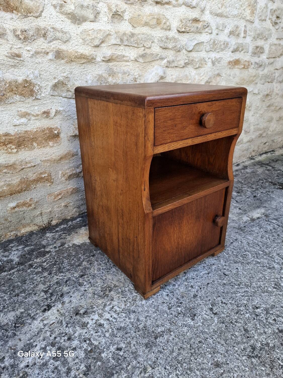 Oak bedside table