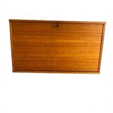 Scandinavian teak wall-mounted secretary from the 1970s