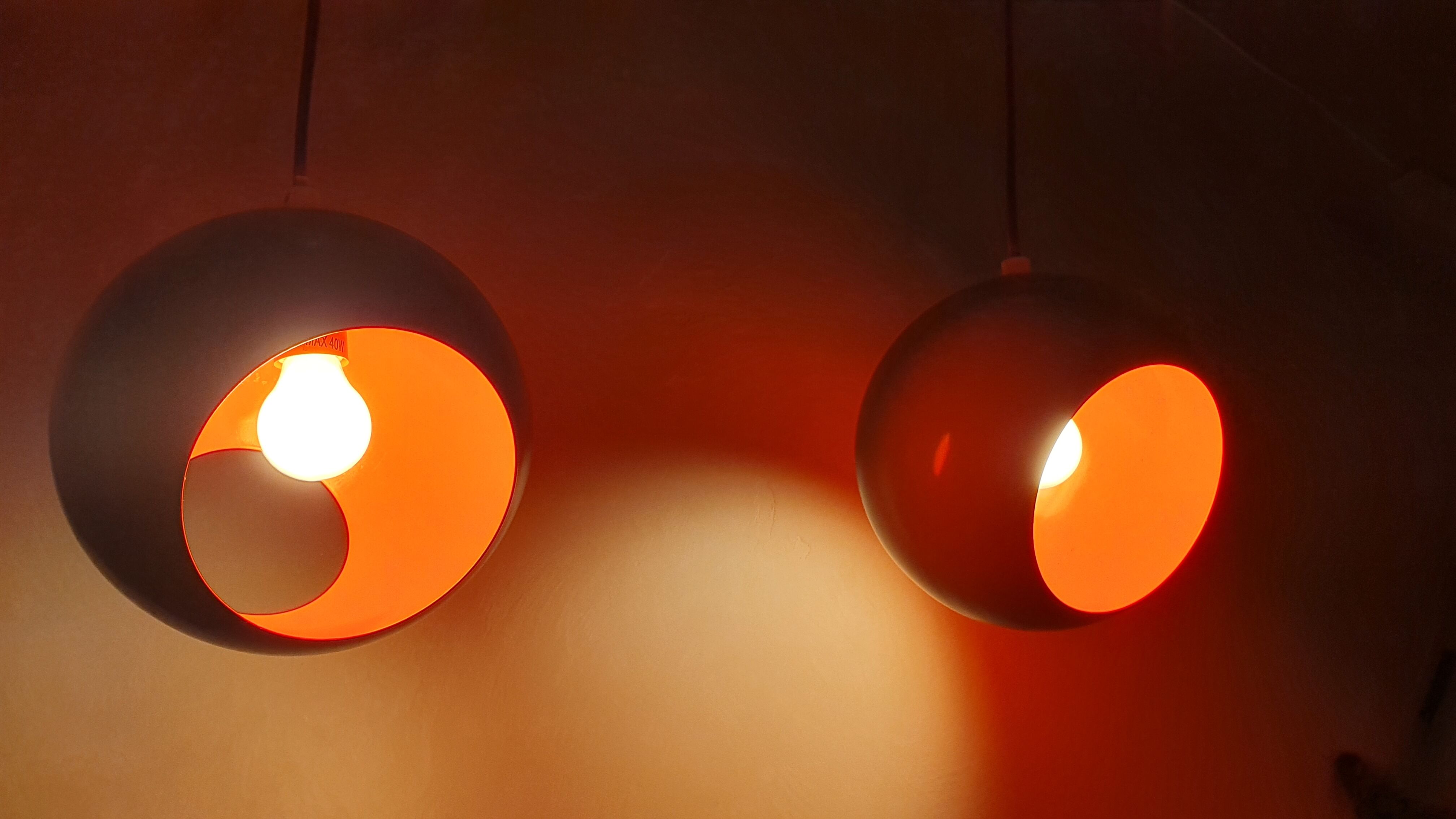 Pendant lamps vintage 70s balls design Mathias