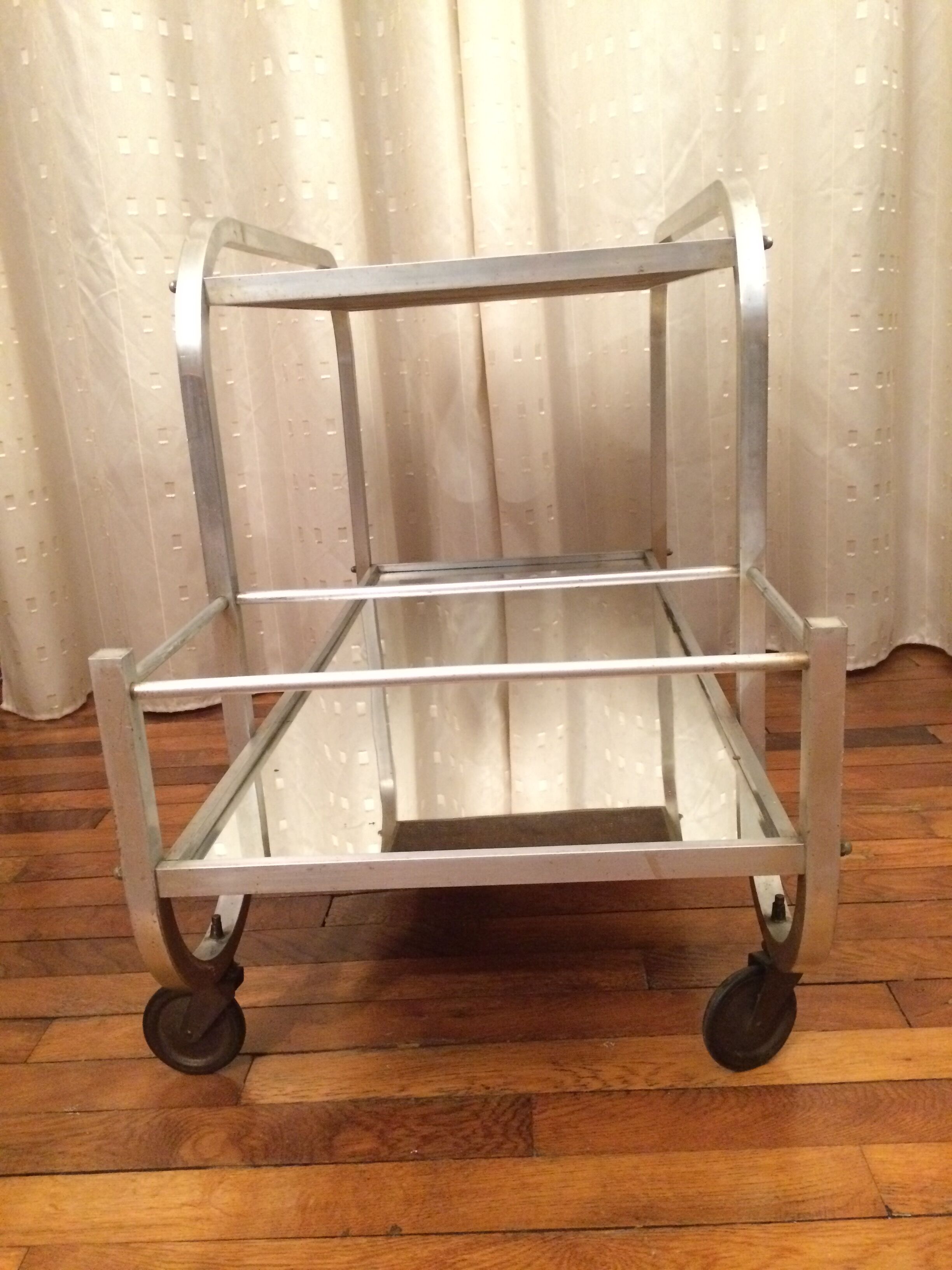 Art Deco wheeled trolley