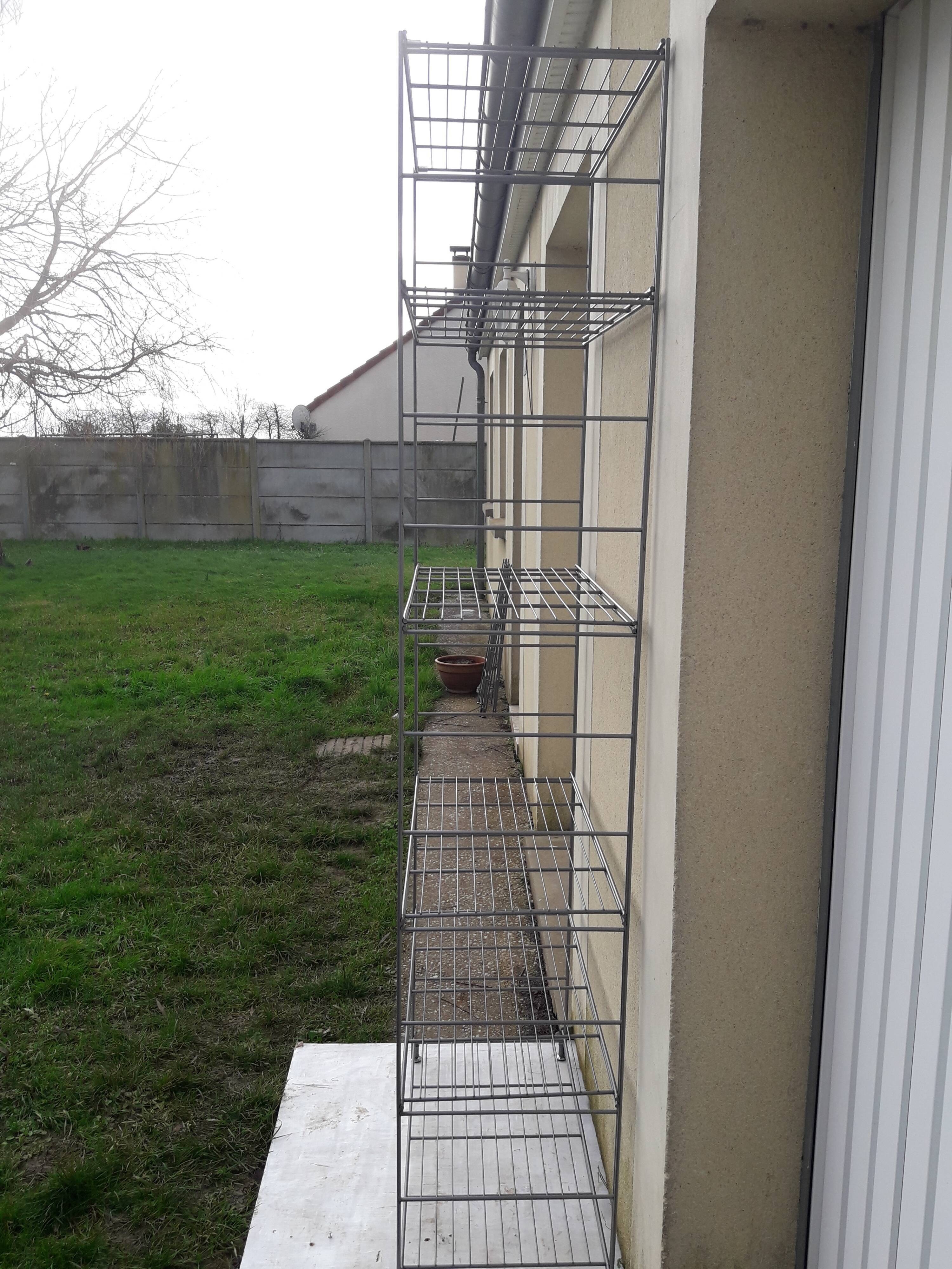 Metal shelf 6 H 210 cm grids