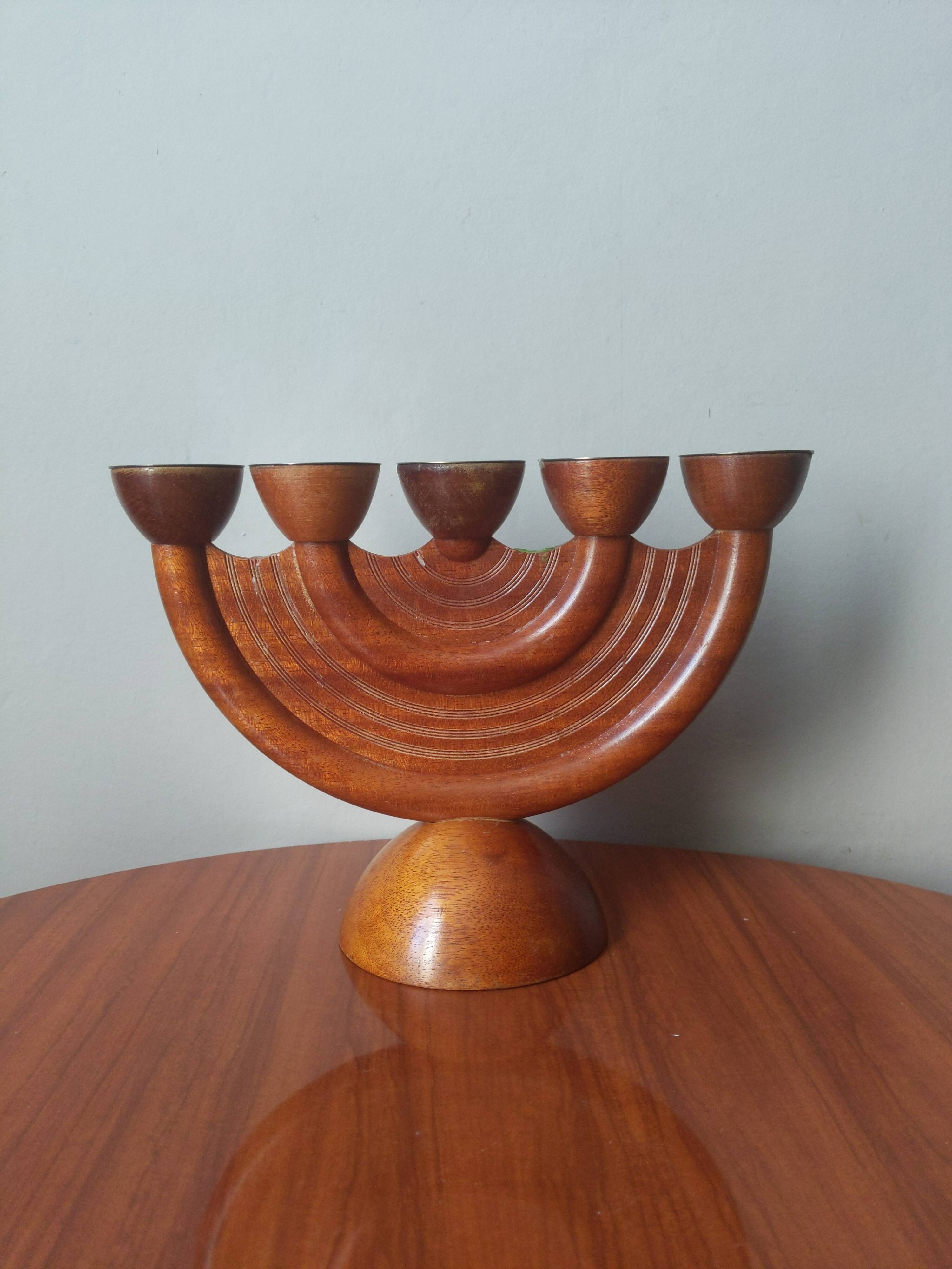 Antique candle holder handcrafted Scandinavian Nordic design