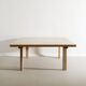 Vintage Danish Squared Wooden Coffee Sofa Table in Oregon Pine, 1970s