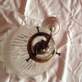 Suspension vintage en verre