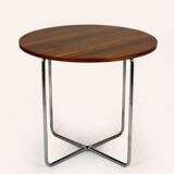 Restored Bauhaus Tubular Steel Round Table And 4 Chairs By M. Stam, 1930s