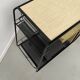 Perforated metal serving trolley in the Mathieu Matégot style