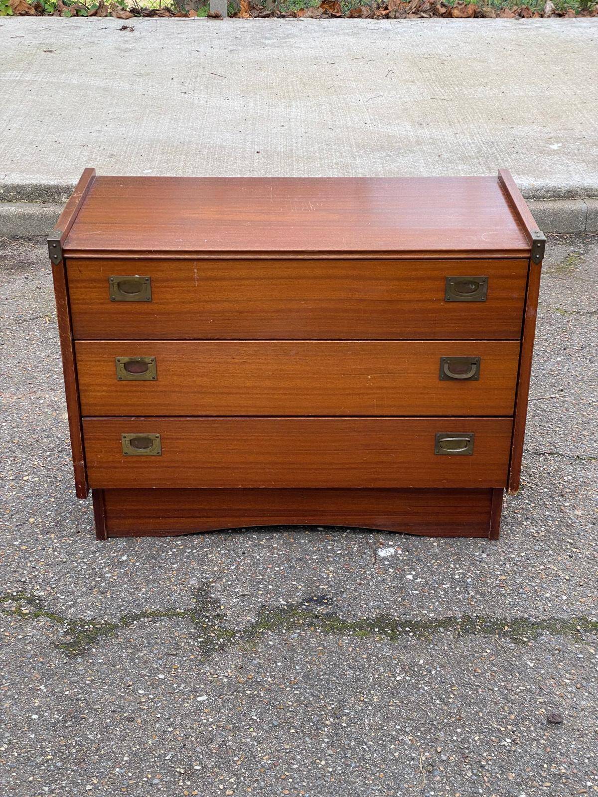 Commode scandinave vintage par Gauthier France style bateau