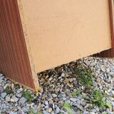 Old Shoe Cabinet with 5 Wooden Lockers