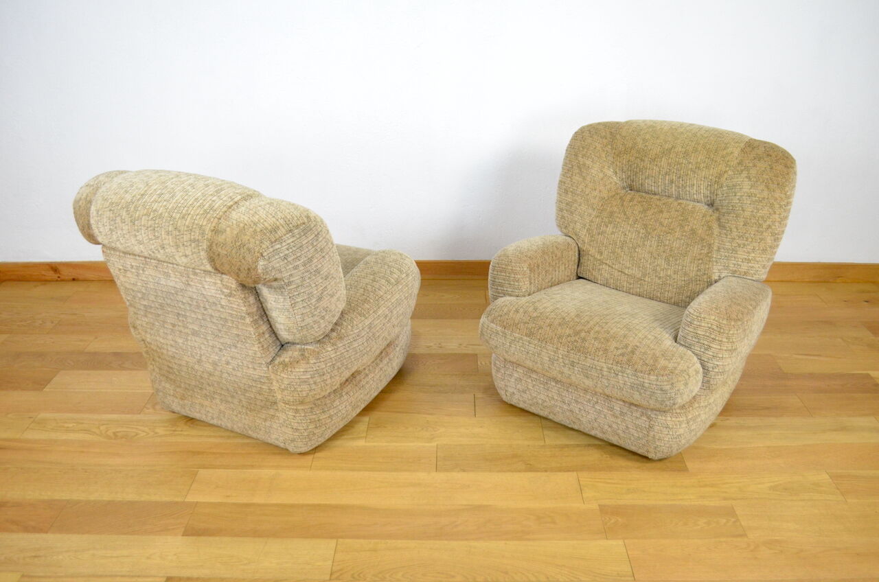 Pair of vintage armchairs 1980