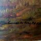 Large dipinto paesaggio firmato longoni anni 30 - 101 x 71