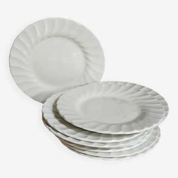 Nine fine English porcelain sweet plates