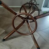 Wooden parrot coat rack - old style curved wood - 12 bells