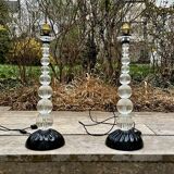 Pair of Antique Murano Lamps