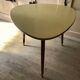 Vintage coffee table tripod feet compass