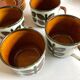 Set of 4 cups of rambouillet 1960 lunches from Boch Belgium