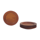 Six Danish teak dessert plates including three marked Kay Bojesen