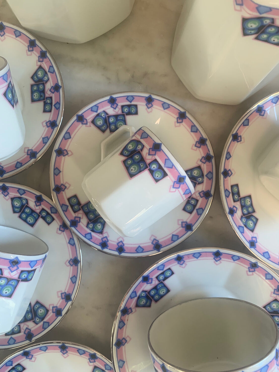 Art Deco coffee and tea service in Limoges