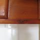 Minister's desk style L. Philippe – 2 drawers – cherry wood – faux leather desk mat