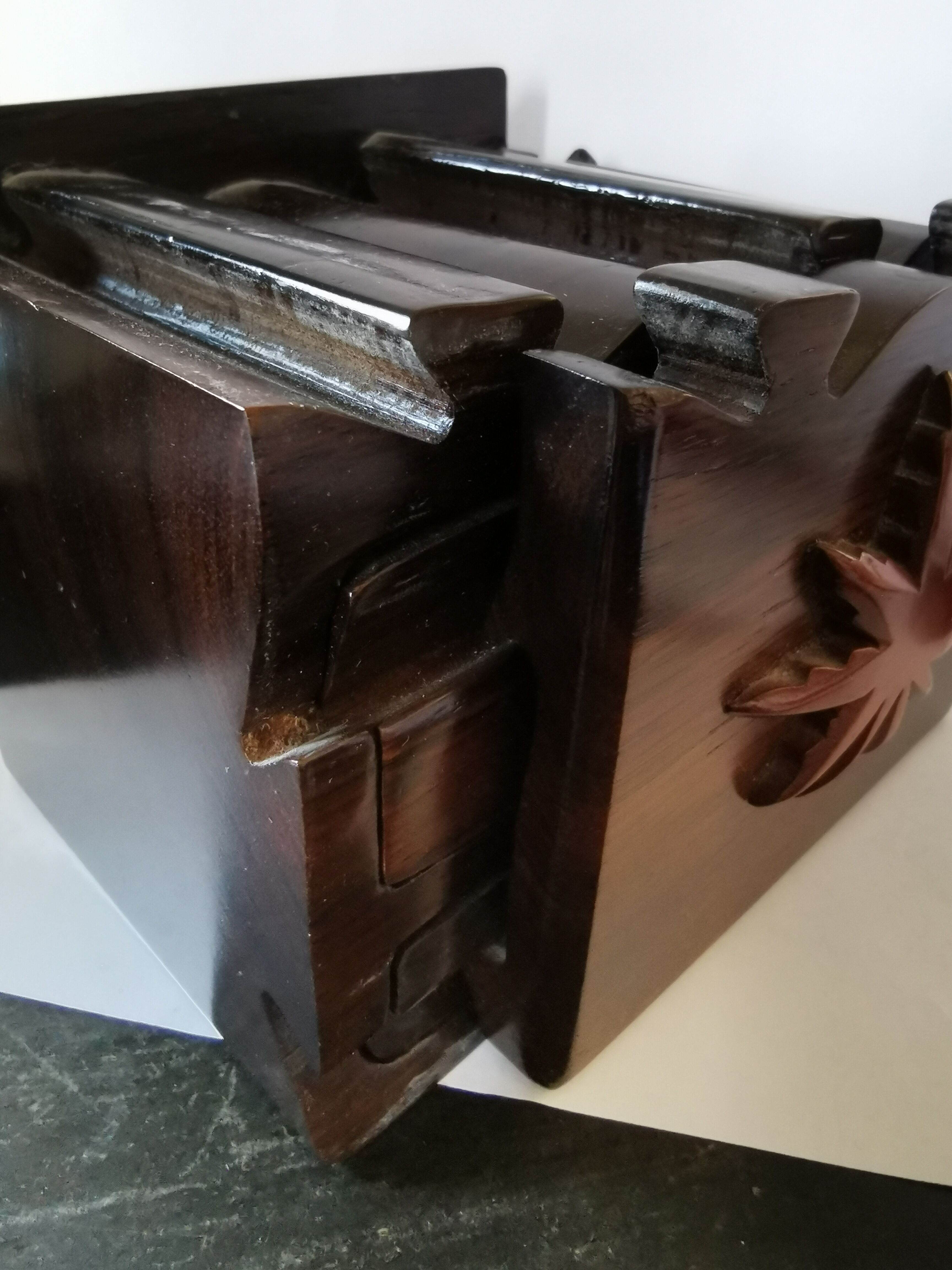 Exotic wooden secret box