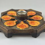 1960s/1970s Ceramic Wall Sconce, Mid-Century Space Age Design