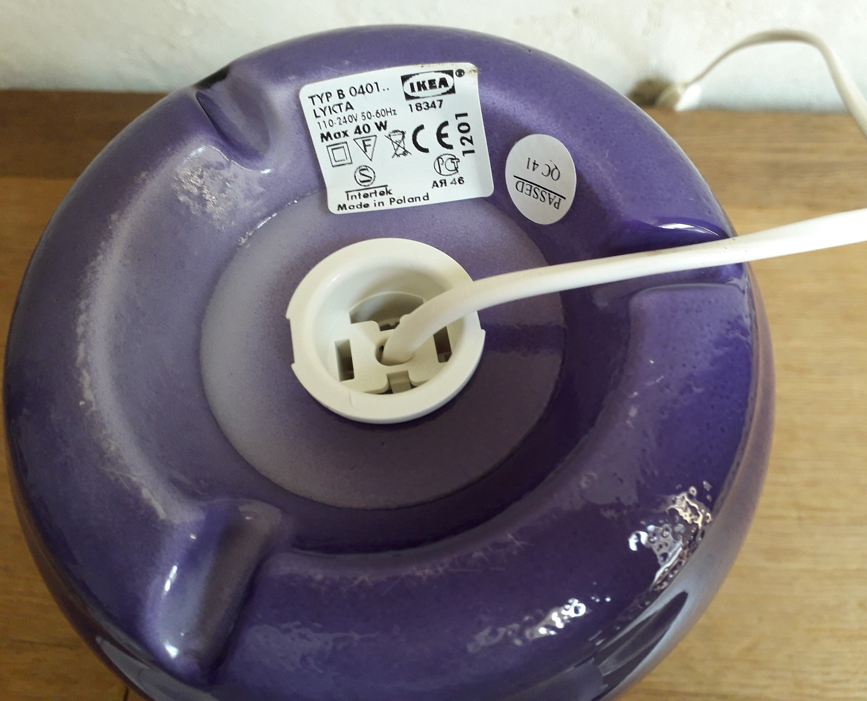 Lamp ikea purple model lykta 90s