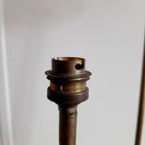 Tripod floor lamp 50s, gilded metal