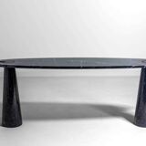 'Eros' console table in black marquina marble by Angelo Mangiarotti