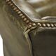 Old Green Chesterfield Armchair Wingchair