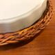 Vintage pie mold and wicker pan