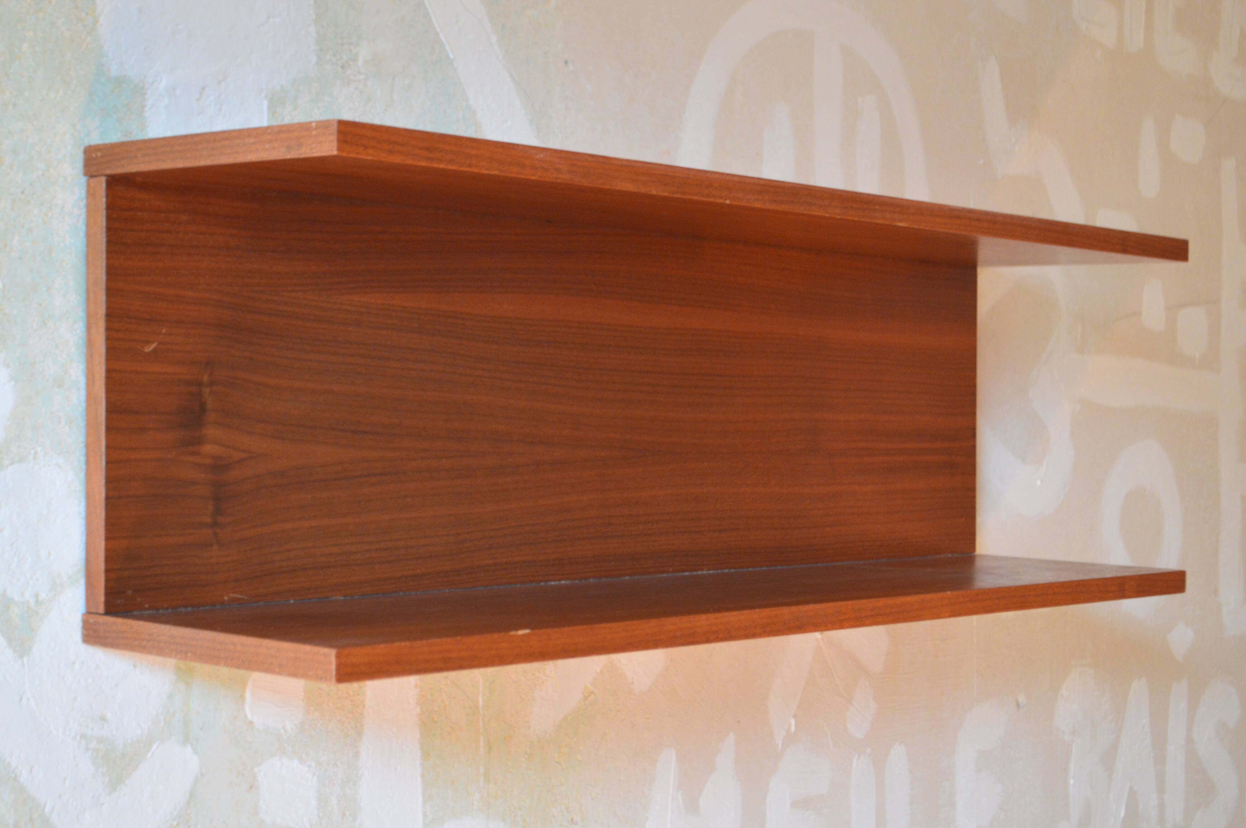 Vintage teak shelf designed by W.Wirz for Wilhelm Renz Germany of the 60s