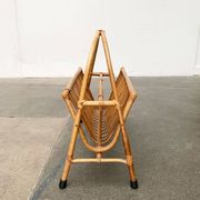 Mid-century bamboo magazine rack, 1960s