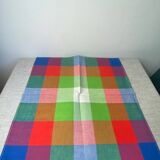 Vintage plaid cotton napkins
