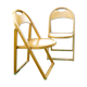 Pair of modernist pliantes chaises design 1950-60