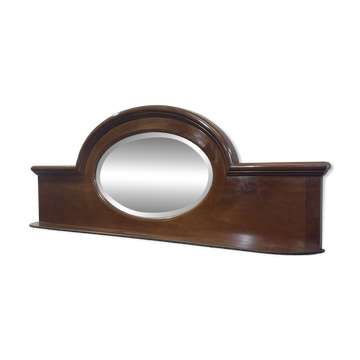 Etagère anglaise en acajou avec son miroir biseauté début XXème