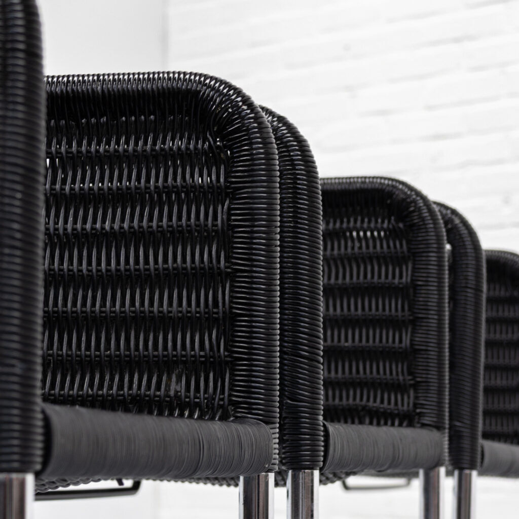 Ensemble de chaises de salle à manger Tecta D44 des années 1980