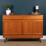 Retro teak 1960s mcintosh mid century sideboard on hairpin legs
