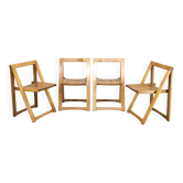 Set of 4 Trieste Folding Chairs by Aldo Jacober for Alberto Bazzani