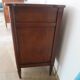 Louis XVI-style sideboard - 1 drawer - fluted legs - mahogany - solid wood