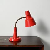 Gemi red Scandinavian table lamp, 1960s