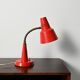 Gemi red Scandinavian table lamp, 1960s