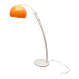 1970s floor lamp /arc lamp i white and orange