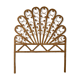 Peacock rattan headboard, circa 1960