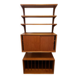 Scandinavian wall bookcase