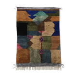 Moroccan berber boujaad carpet with colorful patterns 247x157cm